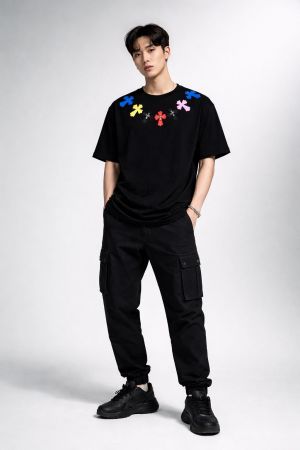 Chrome Hearts Imported Front Heavy Patch Very Premium Round Neck Tshirts.MR343