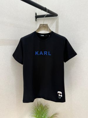 Karl Lagerfeld Black Super Premium Round Neck T-shirt F3683-BL
