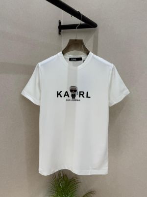 Karl Lagerfeld White Super Premium Round Neck T-shirt F3683-WH