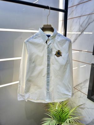 Hacket t White Embroidery Logo Oxford Lycra Premium Shirts F2738-WH