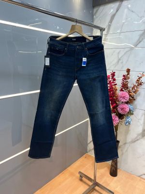 Hugo Bos s Green Shade Straight Fit Premium Imported Stretchable Lycra Fabric Denim with Embroidered Logo 4110