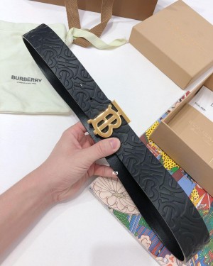 BB embossed Reversible Unisex Belt