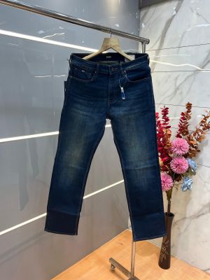 Hugo Bos s Blue Shade Straight Fit Premium Imported Stretchable Lycra Fabric Denim with Embroidered Logo 4111