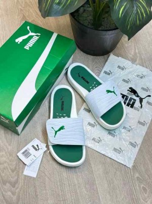 Pum.a Nitrocat V Adjust Comfort Premium green White Slides
