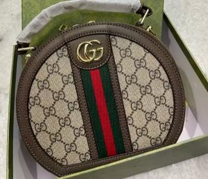 Gucc_i GG ophidia supreme Oval round shape bag with  box 639