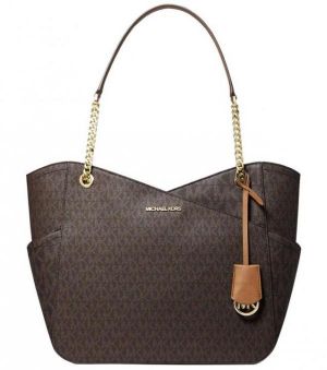 Michael_Kors Brown Jet Set Large Tote with dust cover 500