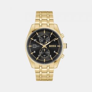 BOSS Sky Traveller Black Dial Hvy 11(1) 