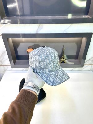 Christian Dio r Monogram Print Premium Grey Cap F3435-GY