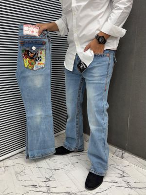 True Religion Light Blue 100% Imported Latest Store Article Very Premium Bootcut Jeans 491