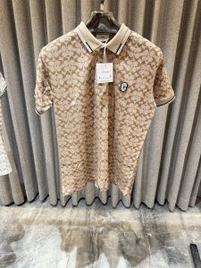 Coac h Beige Imported Polo Tshirt With Box