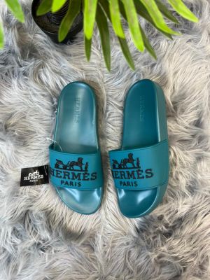 HERMES PARIS LOGO SLIDE green