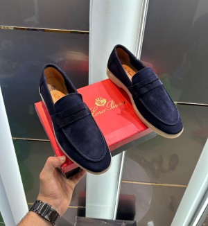Lor o Piana Formal Loafers Premium Suede Leather