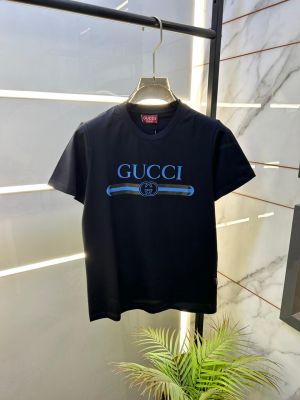 Gucc i Navy Premium Round Neck Polo T-shirt F3525-NY