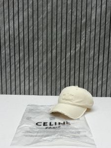 Celine Triomphe All Beige Denim Premium Unisex Cap With Brand Polly Bag