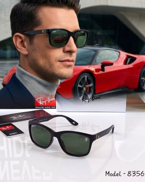 RAYBAN 8356 GLOSSY BLACK GREEN FERRARI EXCLUSIVE STORE ARTICLE 145