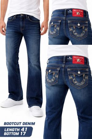 True Religio n Boot cut Premium Imported Stretchable lycra fabric Denim with back flap pocket Design Denim 3886