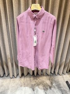 Lacost e pink Pure Linen Shirts