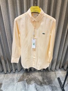 Lacost e lightorange Pure Linen Shirts