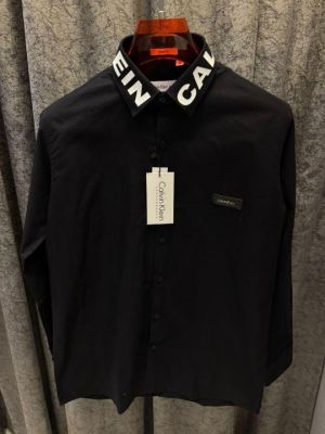 Calvin Klei n Black Collar Branding Oxford cotton Shirt