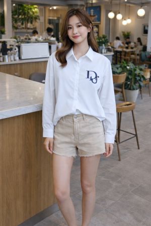 DIO LOGO SHIRT WHITE S124-W