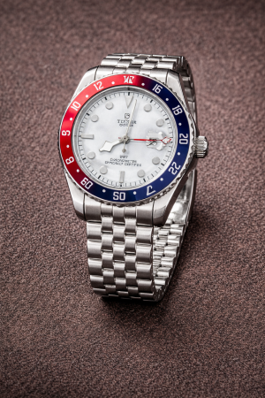 TUDOR GMT Limited EDITION watch red and blue white dial 