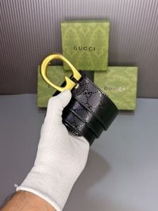 Gucc_i monogram belt G-638 premium quality belt with og box 