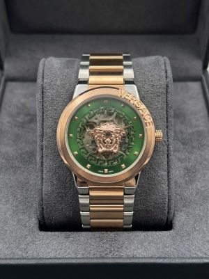 Versace Medusa Infinite Skeleton Automatic 2 Tone Green Dial 209