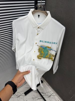 _BURBERRY_WHITE_100%_Imported_Fabric_Latest_Store_Article_Very_Premium_Stichless_Shirt_499