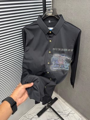 _BURBERRY_BLACK_100%_Imported_Fabric_Latest_Store_Article_Very_Premium_Stichless_Shirt_499
