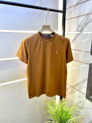 Ralp h Lauren Brown Premium Round Neck Polo T-shirt F3564-BR