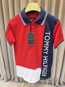 Tommy Hilfigher Red Imported Polo tshirt