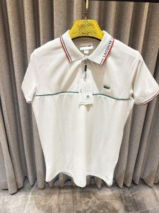 Lacost e White Premium Imported Lycra Polo