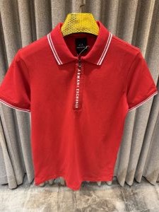 Arman i Exchange Red Imported Zip Branding Polo