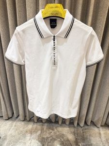 Arman i Exchange white Imported Zip Branding Polo