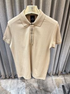 Arman i Exchange Beige Imported Zip Branding Polo