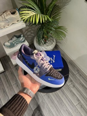 Nik e Air Jordan 1 Low Zion Voodo Williamson Alternate Dark Raisin