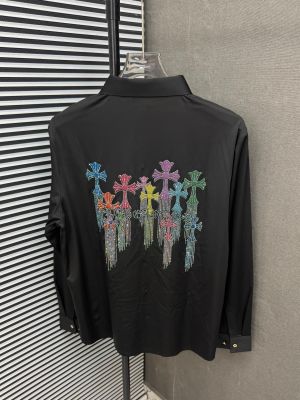 _CHROME_HEART_BLACK_100%_Imported_Fabric_Latest_Store_Article_Very_Premium_Stichless_Shirt_510