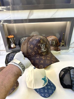 Loui s Vuitton Logo Premium Monogram Cap F3492-A1