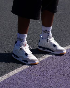 Jordan 4 Sb navy White With Special box 633