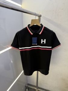 TOMMY_HILFIGER PREMIUM BLACK POLO TSHIRT