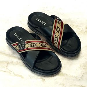 _Gucci_Cross_Strap_Slide_Black