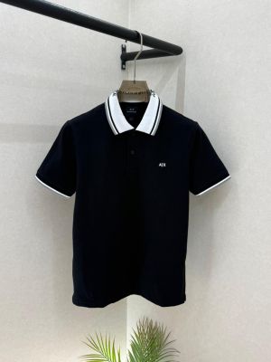Arman_i Exchange Black Polo Premium Collar Neck T-shirt F3616-B2