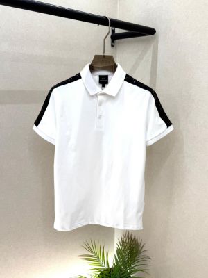 Arman_i Exchange White Polo Premium Collar Neck T-shirt F3616-W2