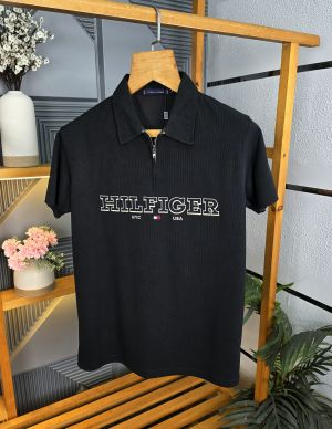 To_mmy HS Collor T Shirt Black K233-BK