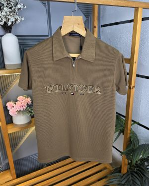 To_mmy HS Collor T Shirt Coffee K233-CF