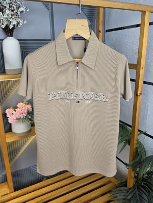 To_mmy HS Collor T Shirt Biscuit K233-BI