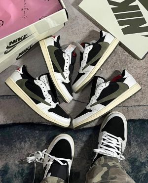 Semi UA Travis Scott X Air Jordan 1 Low OG Olive Premium