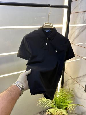 Ralp h Lauren Blue Polo Premium Collar Neck T-shirt F2702-BU