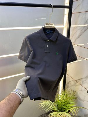 Ralp h Lauren Grey Polo Premium Collar Neck T-shirt F2702-GY