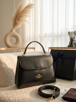 Coach_Emory_Black_Top_Handle_Sling_Bag_With_Box_Dustbag_SlingBelt